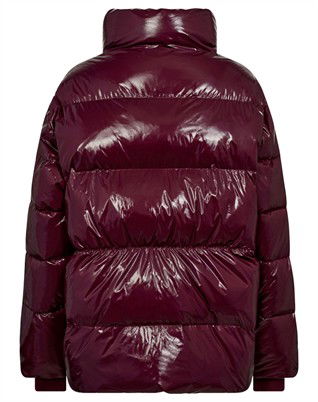 Glossy CC Puffer Jakke - Plum